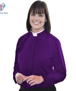 Purple Clergy Shirt for Female - Clergy Wear Shop ™