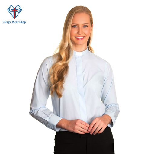 Clergy Shirt for Womens Blue-sky - Clergy Wear Shop ™