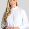 Elegant White Women's Clergy Shirt