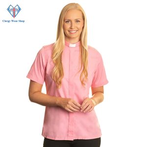Smart Clergy Shirt for Women Tab Collar - Clergy Wear Shop ™