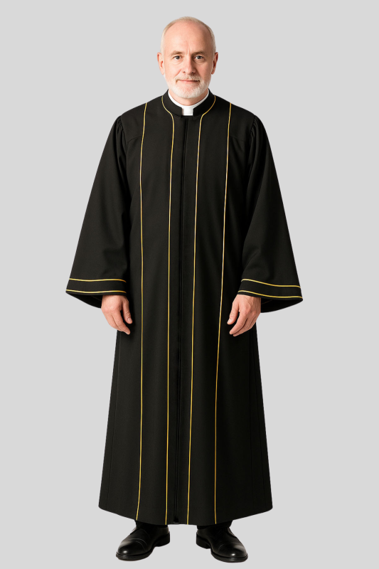 Embroidered Anti-Demonic Possession Clergy Robe - Holy Clergy