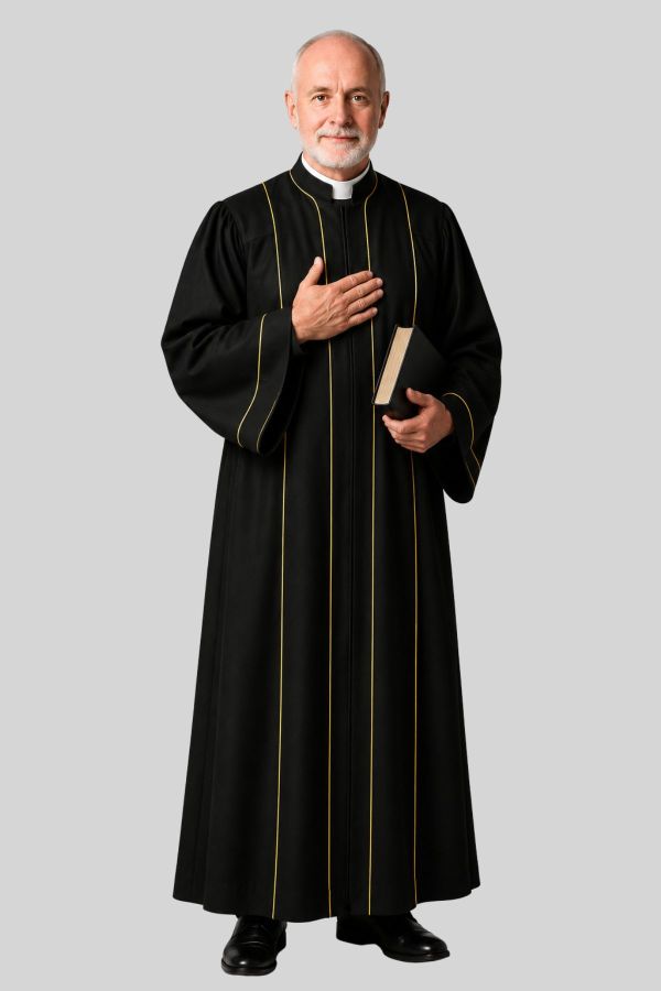 Stylish Clergy Robe for Men in Classic Tailored Fit
