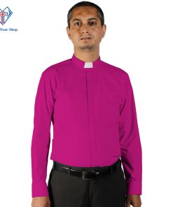 Red purple clergy shirt