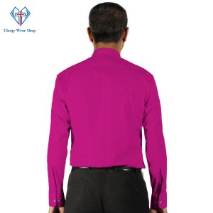 Red purple clergy shirt