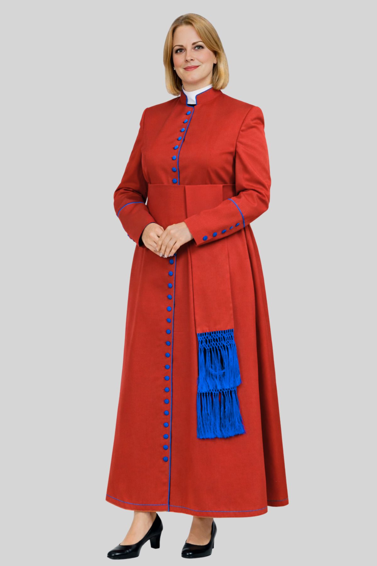 Ceremony Women’s Red Cassock with Lavish Trim Ceremony Women’s Red Cassock with Lavish Trim