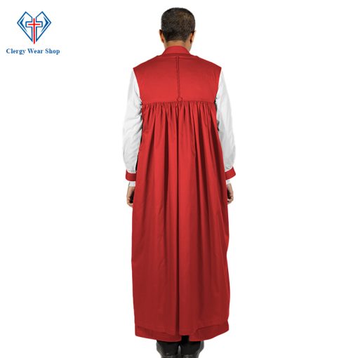 Red Clergy Chimere Set a Ceremonial Attire for Worship