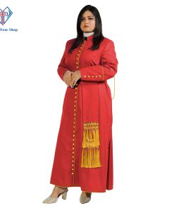 Crimson Women's Clergy Cassock - Clergy Wear Shop ™