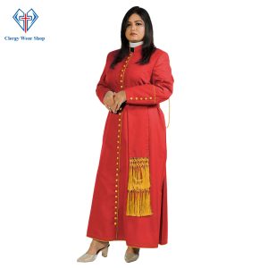 Crimson Women's Clergy Cassock - Clergy Wear Shop ™