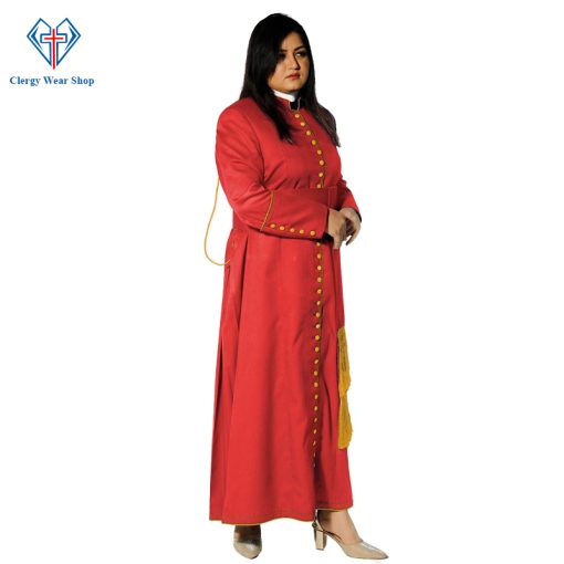 Crimson Women's Clergy Cassock - Clergy Wear Shop ™