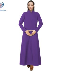 Faithful Ministerial Robe for Women - Roman Purple