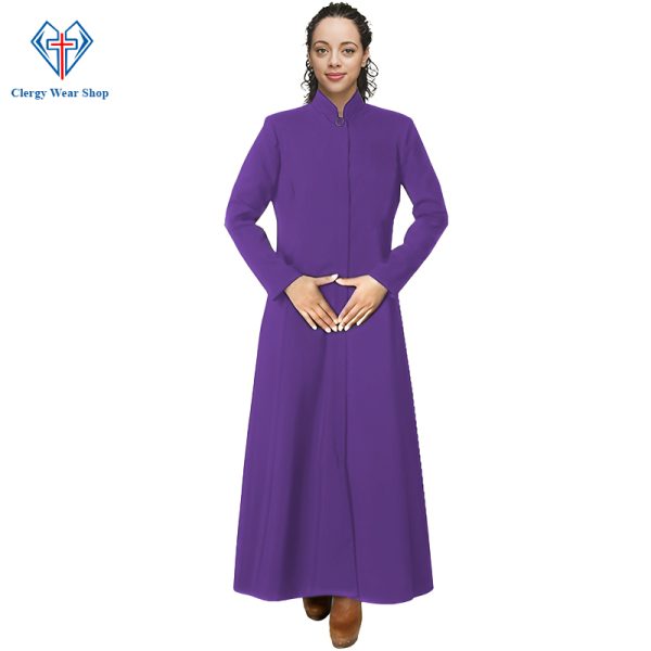 Faithful Ministerial Robe for Women - Roman Purple