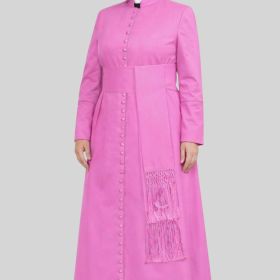 Pink Serenity Cassock for Women with Simple Elegance
