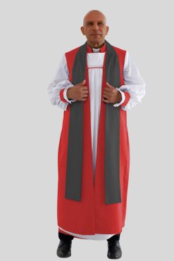 Red Clergy Chimere with Black Tippet