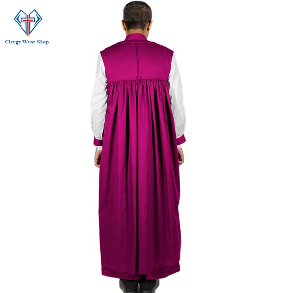 Red Purple Clergy Chimere Back Side