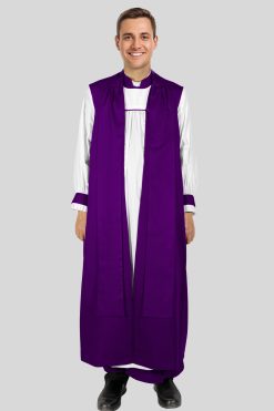 Roman Purple Chimere with Black Tippet