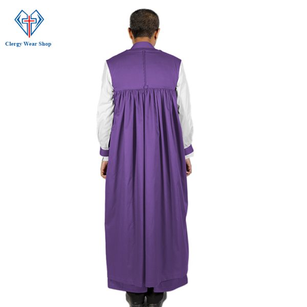 Roman Purple Clergy Chimere back side