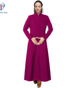 Sacred Women's Clergy Robe - Red Purple - Clergy Wear Shop ™