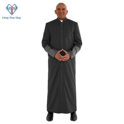 Black Roman Cassock for Priests - Clergy Wear Shop ™