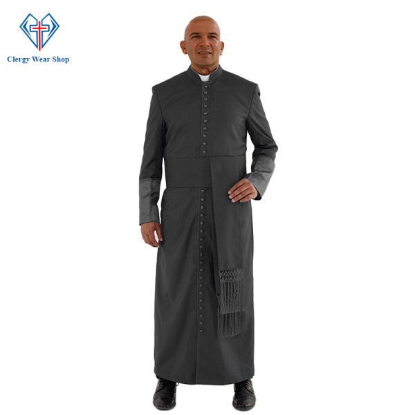 Black Roman Cassock for Priests - Clergy Wear Shop ™