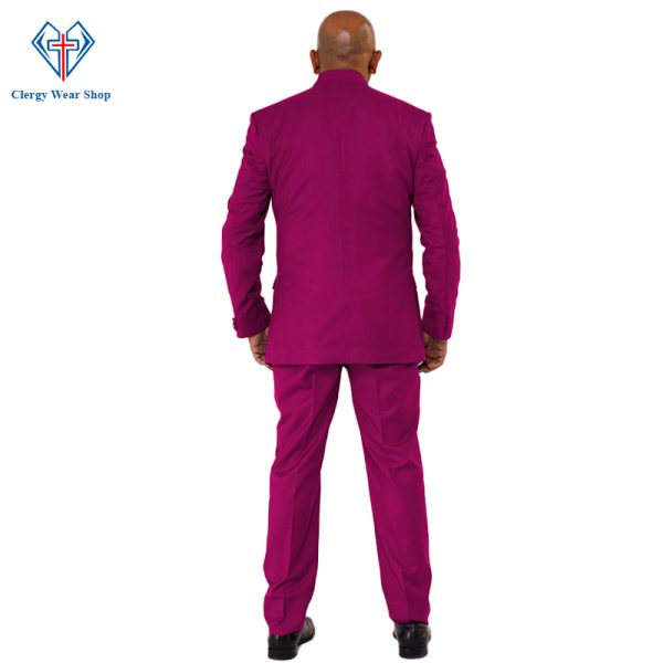 Classic Red Purple Church Suit for Worship Events