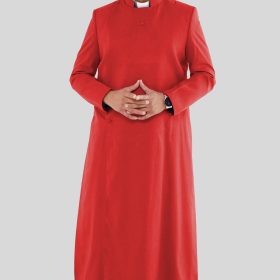 Royal Red Elegant Anglican Cassock for Clergy Men