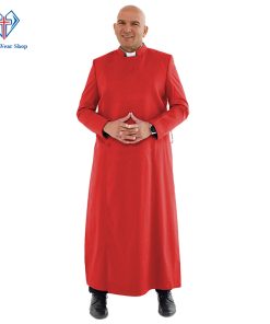 Elegant Anglican Cassock for Men in Red - Clergy Wear Shop ™