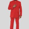 Majesty Red Clergy Suit for Men Designed for Sacred Ceremonies