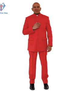 Majesty Red Men's Clergy Suit – Perfect for Holy Ceremonies