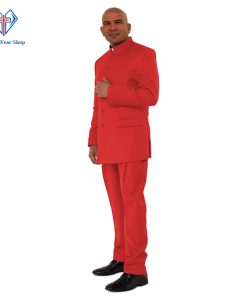 Majesty Red Men's Clergy Suit – Perfect for Holy Ceremonies