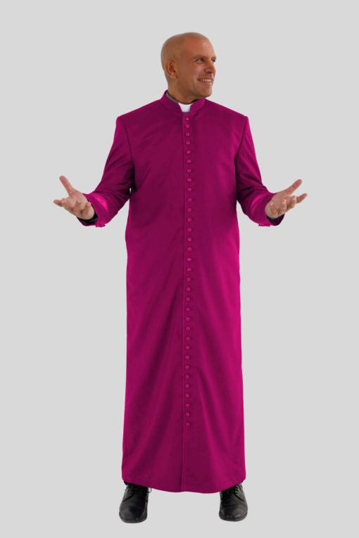 Red Purple Roman Cassock for Clergy
