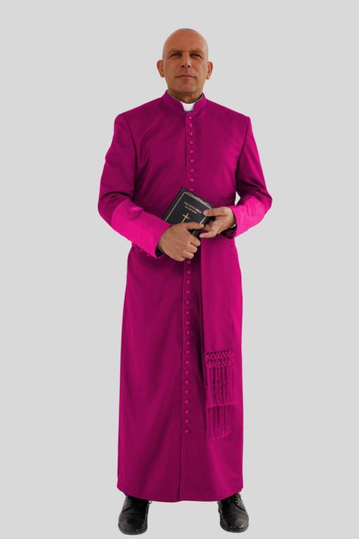Red Purple Roman Cassock for Clergy