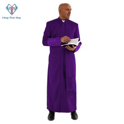 Roman Cassock in Purple for Bishops - Clergy Wear Shop ™