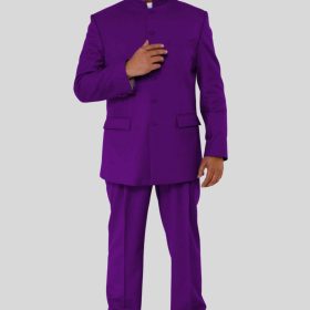 Roman Purple Formal Clergy Suit for Men for Special Church Occasions