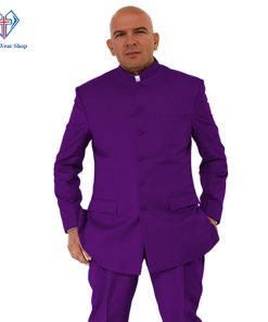 Roman Purple Clergy Suits for Formal Worship Events