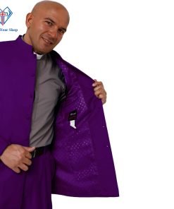 Roman Purple Clergy Suits for Formal Worship Events