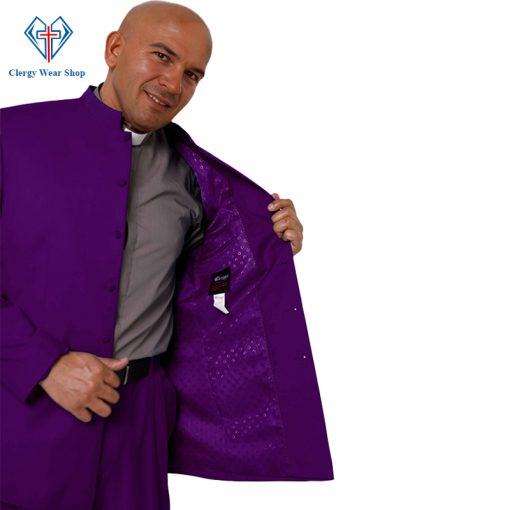 Roman Purple Clergy Suits for Formal Worship Events