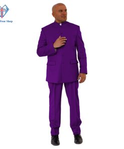 Roman Purple Clergy Suits for Formal Worship Events