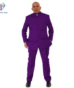 Roman Purple Clergy Suits for Formal Worship Events