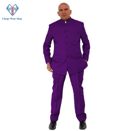 Roman Purple Clergy Suits for Formal Worship Events