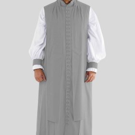 Elegant Clergy Chimere Gray for Holy Services