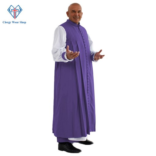 Clergy Chimere Roman Purple 33 Buttons - Clergy Wear Shop ™