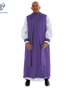 Clergy Chimere Roman Purple 33 Buttons - Clergy Wear Shop ™