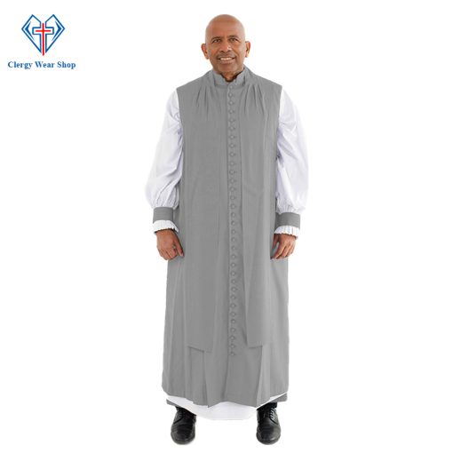 Elegant Clergy Chimere Gray for Holy Services