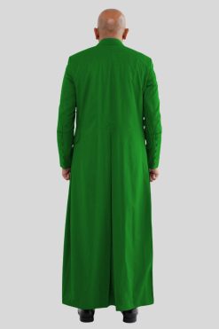 Green Priest Cassock Full-Length Robe for Priests & Ministers