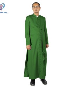 Green Priest Cassock for Holy Sundays - Clergy Wear Shop ™ (1)