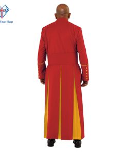 Holy Red Clergy Robe with Golden Trim