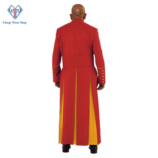 Holy Red Clergy Robe with Golden Trim