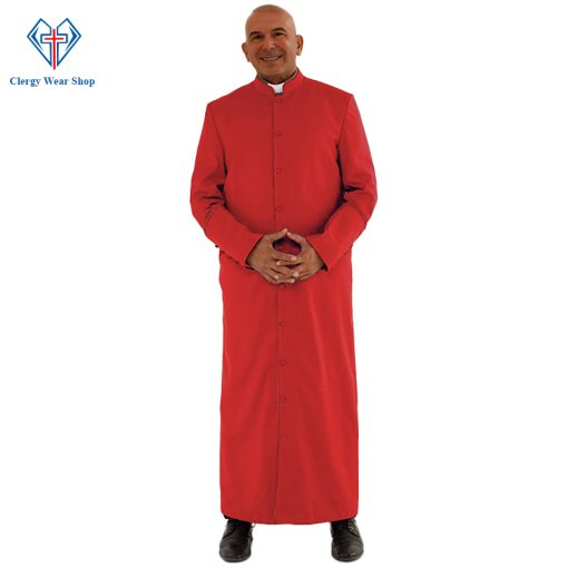 Luxurious Red Clergy Robe for Spiritual Celebrations