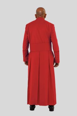 Luxurious Red Clergy Robe with Three Backpleats