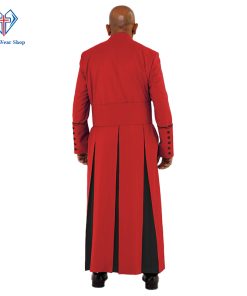 Majestic Red Clergy Robe with Black Trim for Solemn Ceremonies (3)